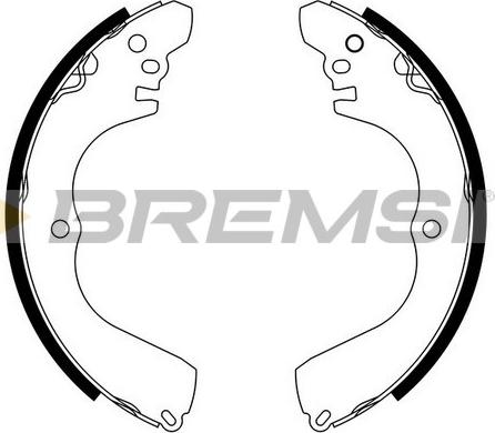 Bremsi GF0827 - Brake Shoe Set autospares.lv