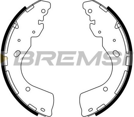 Bremsi GF0877 - Brake Shoe Set autospares.lv