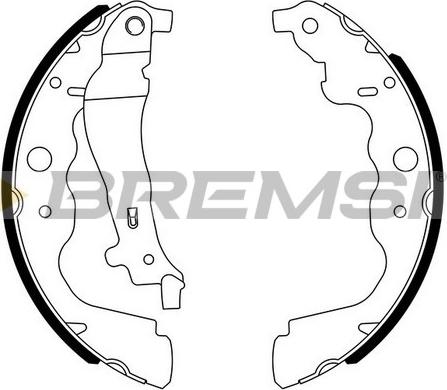 Bremsi GF0390 - Brake Shoe Set autospares.lv