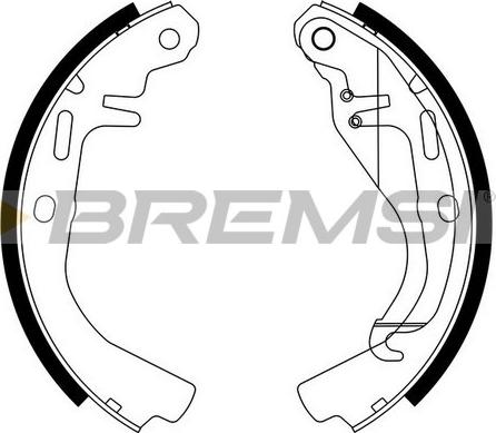 Bremsi GF0348 - Brake Shoe Set autospares.lv