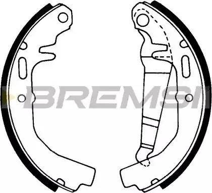 Bremsi GF0347 - Brake Shoe Set autospares.lv