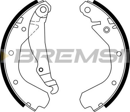 Bremsi GF0352 - Brake Shoe Set autospares.lv