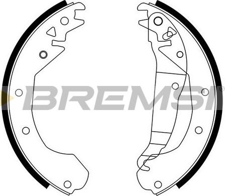 Bremsi GF0351 - Brake Shoe Set autospares.lv