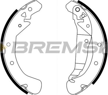Bremsi GF0358 - Brake Shoe Set autospares.lv