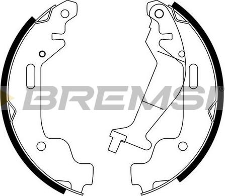 Bremsi GF0357 - Brake Shoe Set autospares.lv