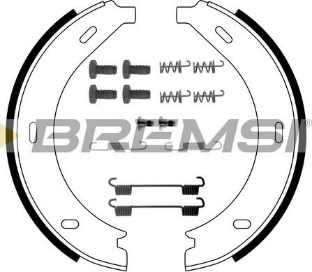 Bremsi GF0305-1 - Brake Shoe Set, parking brake autospares.lv