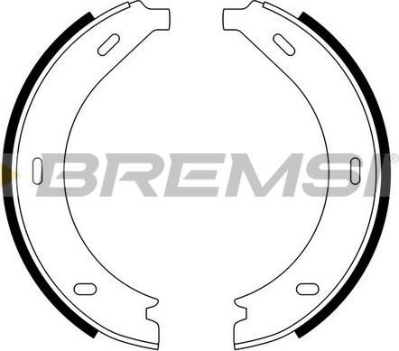 Bremsi GF0305 - Brake Shoe Set, parking brake autospares.lv