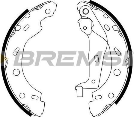 Bremsi GF0308 - Brake Shoe Set autospares.lv