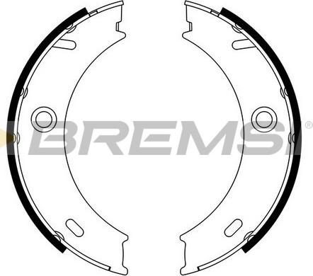 Bremsi GF0307 - Brake Shoe Set, parking brake autospares.lv