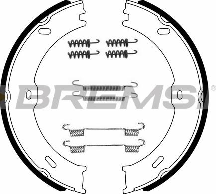 Bremsi GF0315-1 - Brake Shoe Set, parking brake autospares.lv