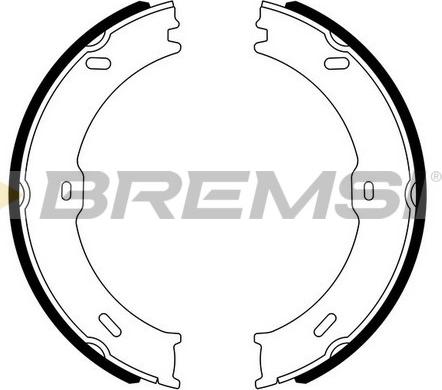 Bremsi GF0315 - Brake Shoe Set, parking brake autospares.lv