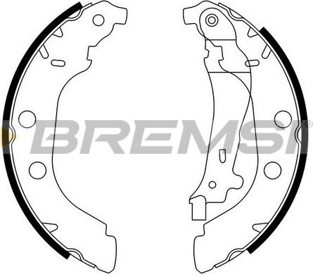 Bremsi GF0385 - Brake Shoe Set autospares.lv