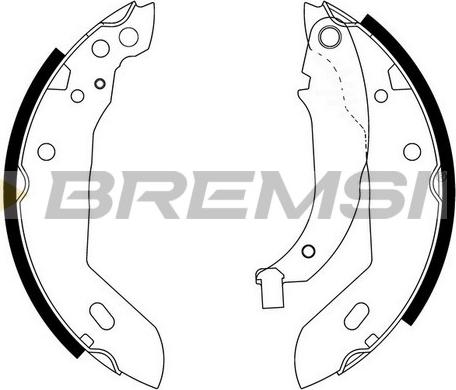 Bremsi GF0381 - Brake Shoe Set autospares.lv