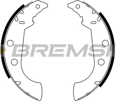 Bremsi GF0383 - Brake Shoe Set autospares.lv