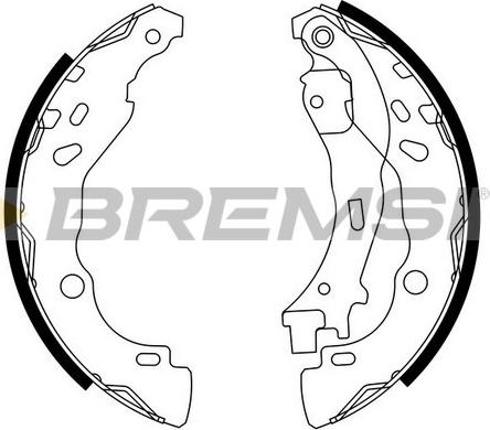 Bremsi GF0291 - Brake Shoe Set autospares.lv