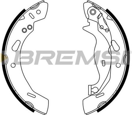 Bremsi GF0249 - Brake Shoe Set autospares.lv