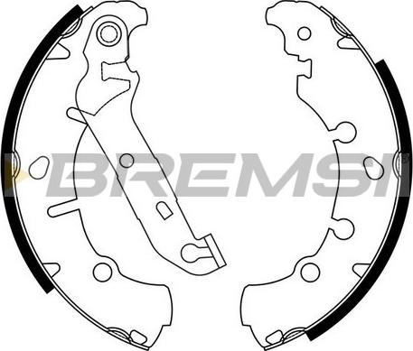 Bremsi GF0243 - Brake Shoe Set autospares.lv