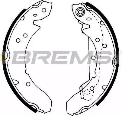 Bremsi GF0209 - Brake Shoe Set autospares.lv