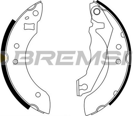 Bremsi GF0200 - Brake Shoe Set autospares.lv