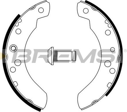 Bremsi GF0219 - Brake Shoe Set autospares.lv