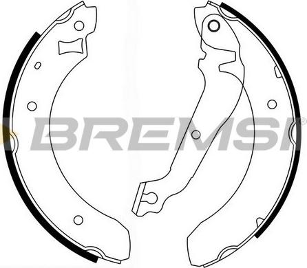 Bremsi GF0215 - Brake Shoe Set autospares.lv