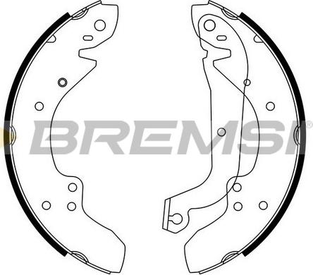 Bremsi GF0210 - Brake Shoe Set autospares.lv