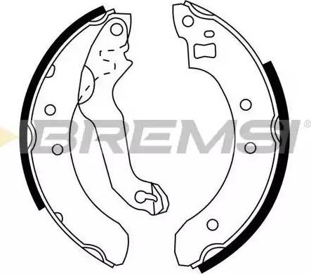 Bremsi GF0217 - Brake Shoe Set autospares.lv