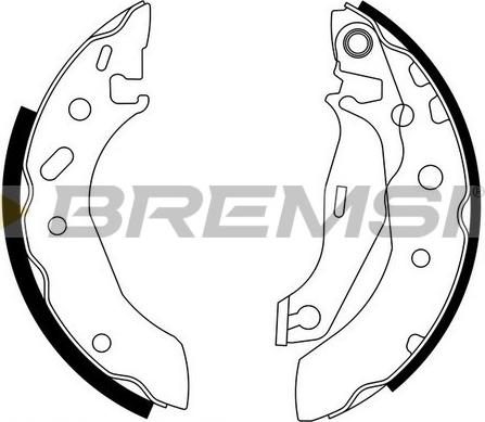 Bremsi GF0235 - Brake Shoe Set autospares.lv