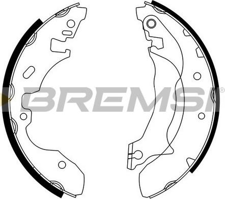 Bremsi GF0237 - Brake Shoe Set autospares.lv