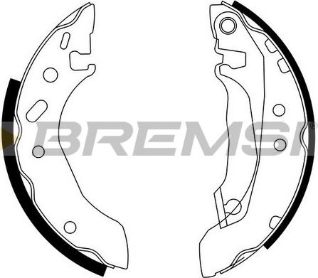 Bremsi GF0226 - Brake Shoe Set autospares.lv