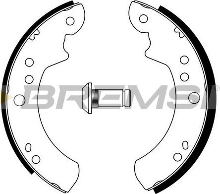 Bremsi GF0220 - Brake Shoe Set autospares.lv