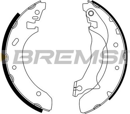 Bremsi GF0228 - Brake Shoe Set autospares.lv