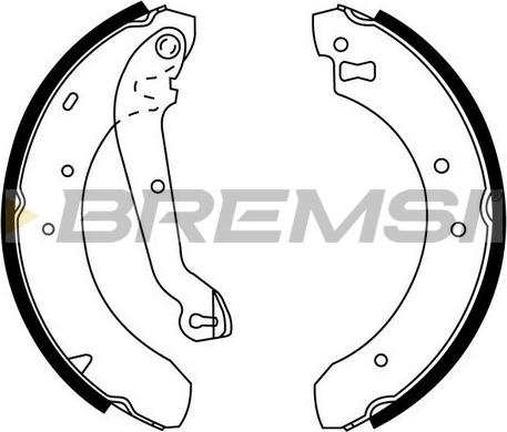 Bremsi GF0222 - Brake Shoe Set autospares.lv