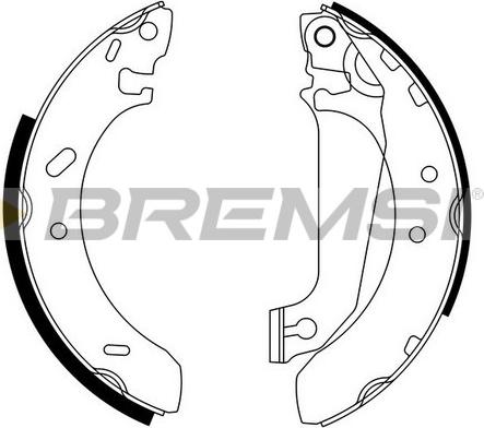 Bremsi GF0227 - Brake Shoe Set autospares.lv