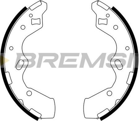 Bremsi GF0796 - Brake Shoe Set autospares.lv