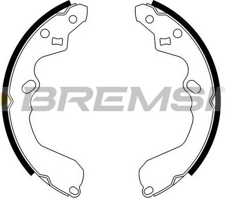 Bremsi GF0791 - Brake Shoe Set autospares.lv