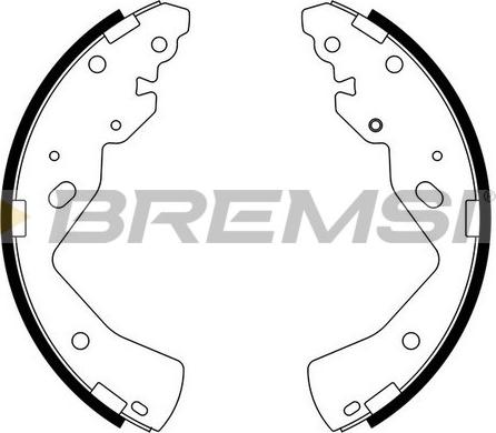 Bremsi GF0798 - Brake Shoe Set autospares.lv