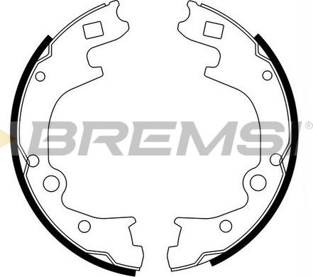 Bremsi GF0793 - Brake Shoe Set, parking brake autospares.lv