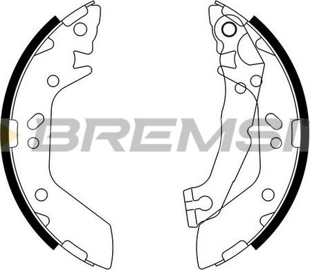 Bremsi GF0740 - Brake Shoe Set autospares.lv