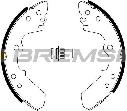 Bremsi GF0750 - Brake Shoe Set autospares.lv