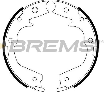 Bremsi GF0757 - Brake Shoe Set, parking brake autospares.lv