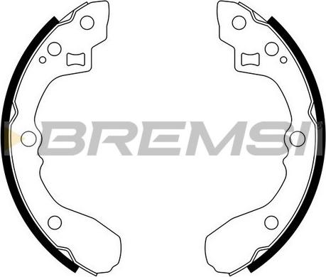 Bremsi GF0760 - Brake Shoe Set autospares.lv