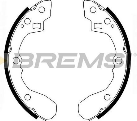 Bremsi GF0761 - Brake Shoe Set autospares.lv