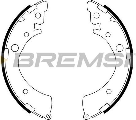 Bremsi GF0709 - Brake Shoe Set autospares.lv