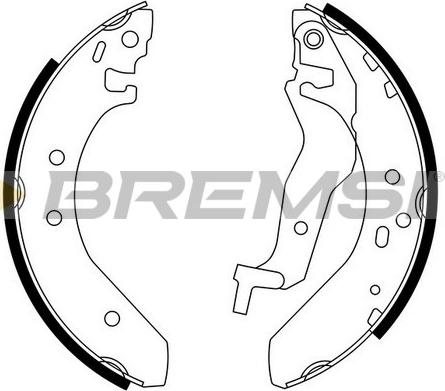 Bremsi GF0705 - Brake Shoe Set autospares.lv