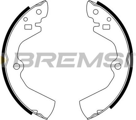 Bremsi GF0734 - Brake Shoe Set autospares.lv
