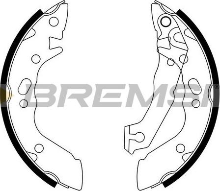 Bremsi GF0736 - Brake Shoe Set autospares.lv