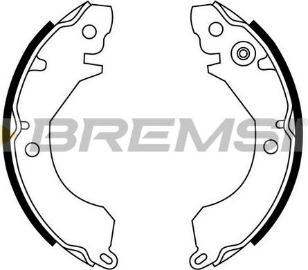 Bremsi GF0730 - Brake Shoe Set autospares.lv