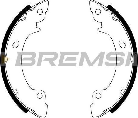 Bremsi GF0731 - Brake Shoe Set autospares.lv