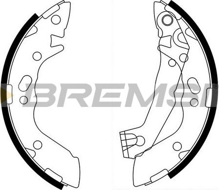 Bremsi GF0737 - Brake Shoe Set autospares.lv